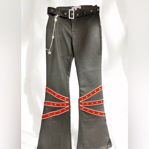 Size XXS…….….Black Britannia Denim Jeans with Heart‎ Pockets.  New….BRATZ